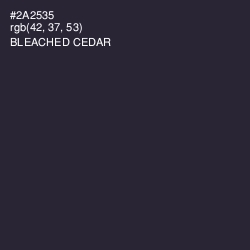 #2A2535 - Bleached Cedar Color Image
